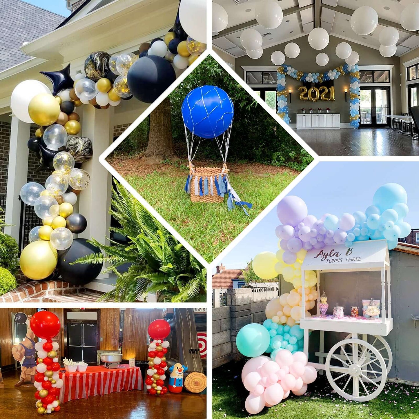 2 Pack 32" Large Balloons Helium or Air Latex Balloons Turquoise