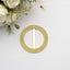 20 Pack Diamond Round Chair Sash Band Buckle Pins Gold - Timeless Rhinestone Napkin Rings for Weddings & Gatherings 2.5"