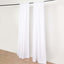 2 Pack White Polyester Event Curtain Drapes, 10ftx8ft Backdrop Event Panels With Rod Pockets 130 GSM