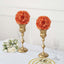 2 Pack 7" Terracotta (Rust) Artificial Silk Rose Kissing Ball, Faux Flower Ball