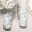 24 Pack Disposable Paper Cups in White Sage Green French Toile Pattern, Elegant Party Cups - 9oz