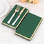 50-Pack Paper Dinner Napkins Hunter Emerald Green with Gold Foil Edge 2 Ply - Stylish Disposable Napkins
