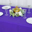 Premium Polyester 90"x156" Rectangle Tablecloth Purple - Seamless 220GSM Stain-Resistant Table Cover
