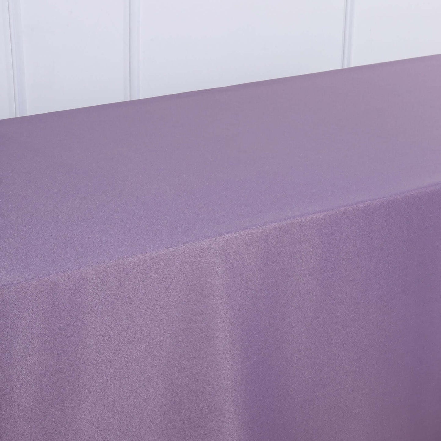 Polyester 90"x156" Rectangle Tablecloth Violet Amethyst - Seamless Wrinkle-Resistant Table Cover