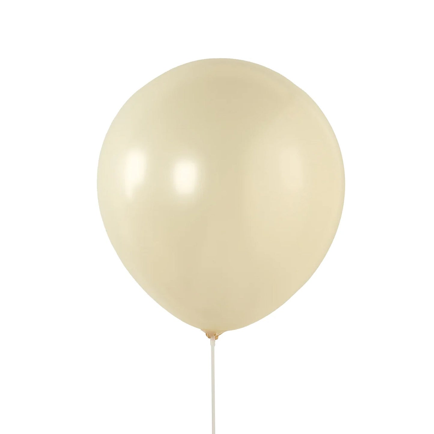 10 Pack Matte Pastel Cream Biodegradable Balloons 18", Round Eco-friendly Thick Latex Party Balloons