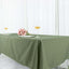 Polyester 60"x102" Rectangle Tablecloth Dusty Sage Green - Durable and Stylish Table Cover