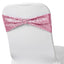 5 Pack Sequin Spandex Chair Sashes Pink - Stretch Chair Bands 6"x15"