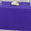 Scuba Rectangular 90"x132" Tablecloth Purple - Wrinkle Free, Stain Resistant & Seamless Table Cover