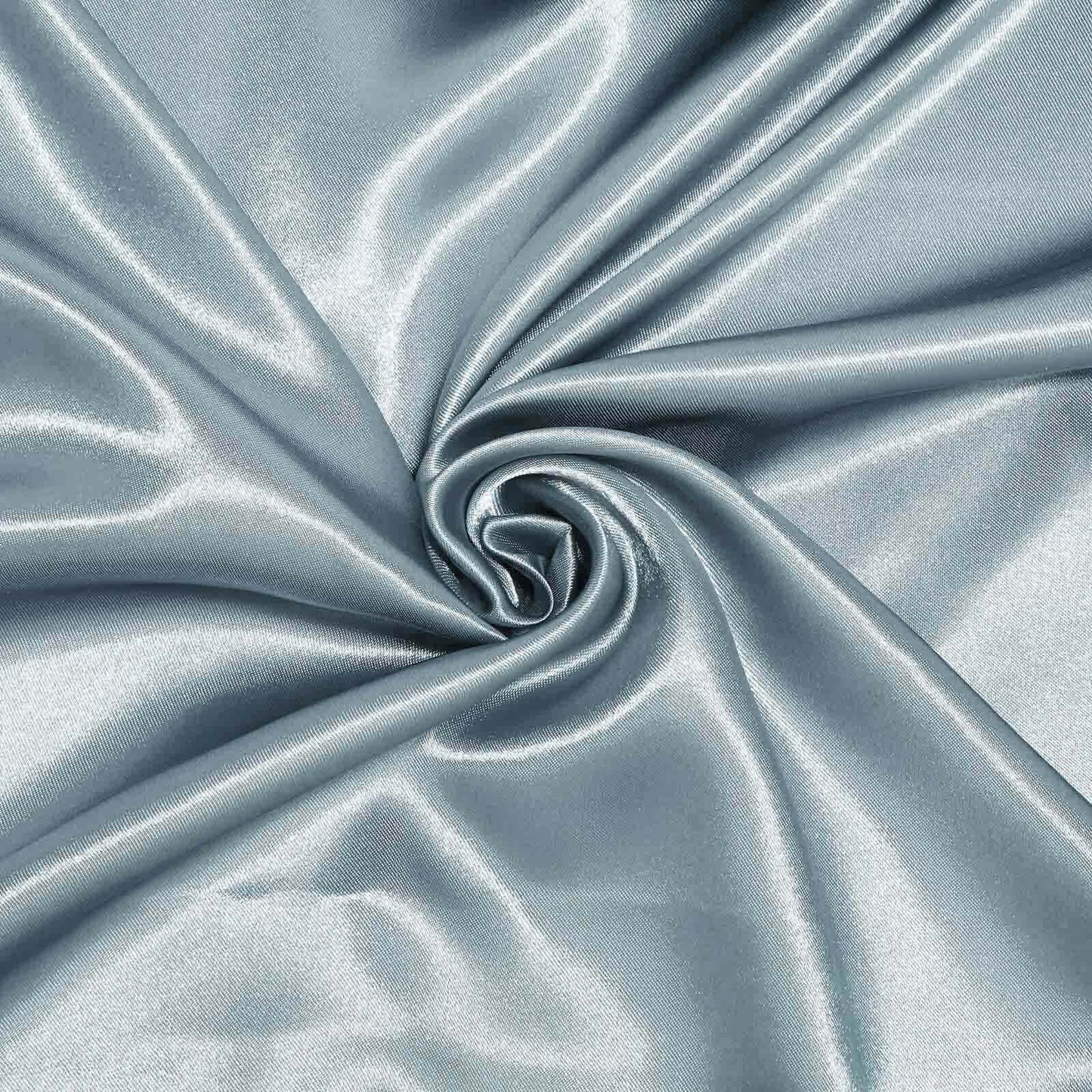 Satin Rectangular 60"x126" Tablecloth Dusty Blue - Smooth and Lustrous Table Cover