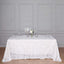 Sequin 90"x156" Rectangle Tablecloth White - Seamless Big Payette Table Cover