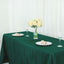 Taffeta 90"x132" Rectangle Tablecloth Hunter Emerald Green - Seamless Accordion Crinkle Table Cover