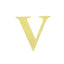4 Pack 5" Metallic Gold Alphabet Stickers Banner, Customizable Stick on Gold Letters - V
