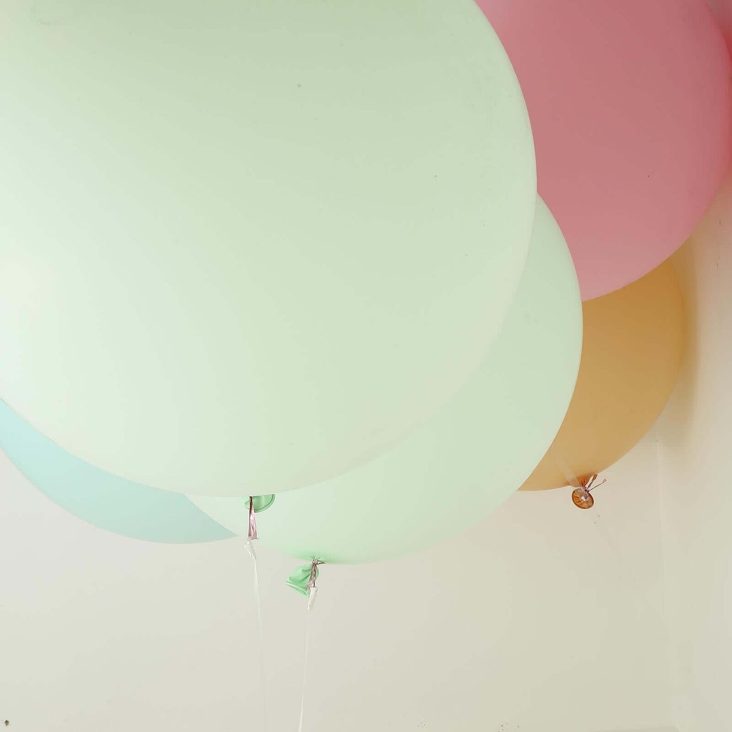 2 Pack 32" Large Matte Pastel Mint Helium Air Premium Latex Balloons