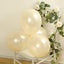 50 Pack Matte Pastel Cream Biodegradable Balloons 12", Round Eco-friendly Thick Latex Party Balloons