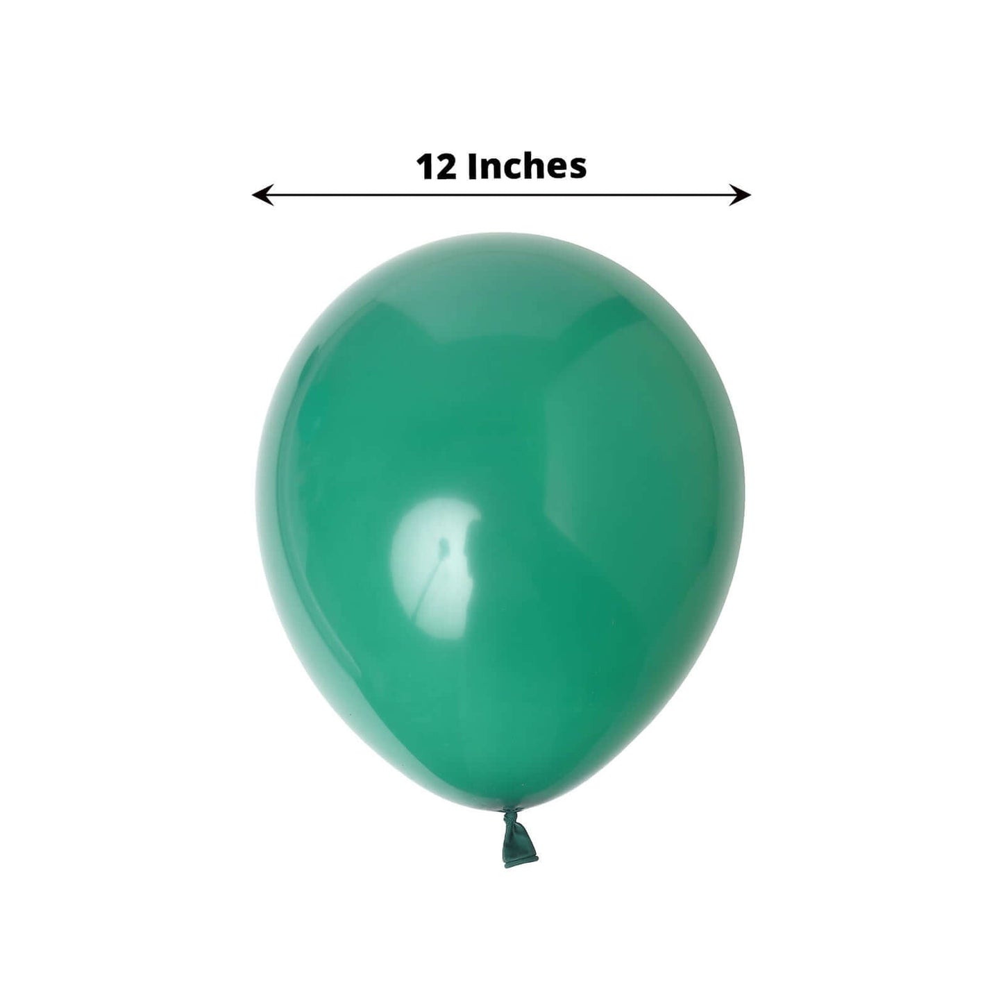 25 Pack 12" Matte Pastel Hunter Emerald Green Helium Air Latex Party Balloons