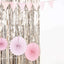 8ft Champagne Metallic Tinsel Foil Fringe Doorway Curtain Party Backdrop