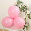 50 Pack Matte Pastel Pink Biodegradable Balloons 12", Round Eco-friendly Thick Latex Party Balloons