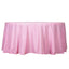 Polyester 132" Round Tablecloth Pink - Seamless Chic Table Cover