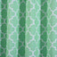 2 Pack White Mint Lattice Print Thermal Blackout Curtains With Chrome Grommet Window Treatment Panels - 52"x108"