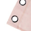 2 Pack Handmade Blush Faux Linen Curtains 52"x64", Curtain Panels With Chrome Grommets -