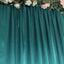 8ftx10ft Peacock Teal Satin Event Curtain Drapes, Backdrop Event Panel