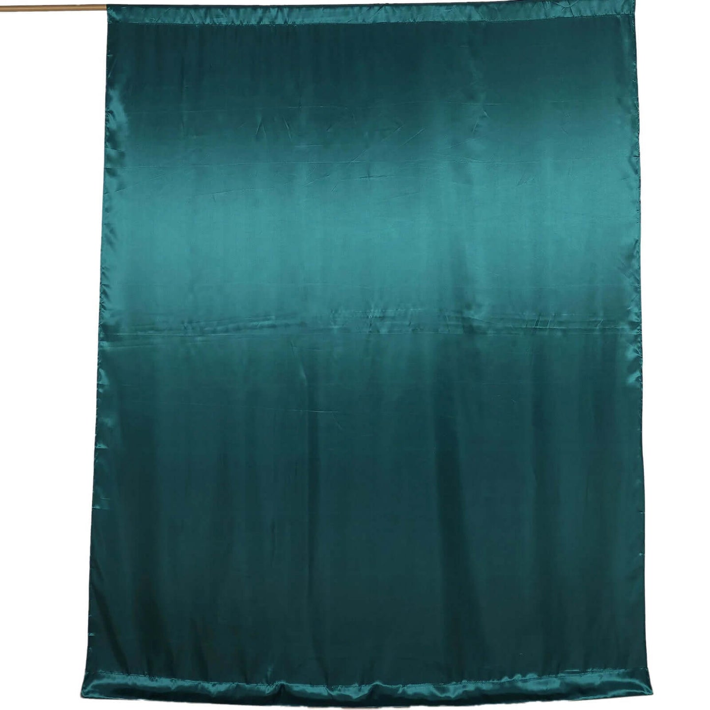 8ftx10ft Peacock Teal Satin Event Curtain Drapes, Backdrop Event Panel