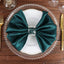 5 Pack Satin 20"x20" Napkins Peacock Teal - Luxurious Shine & Smooth Dinner Napkins