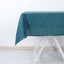 Polyester Square 54"x54" Tablecloth Peacock Teal - Wrinkle-Resistant & Durable Table Cover