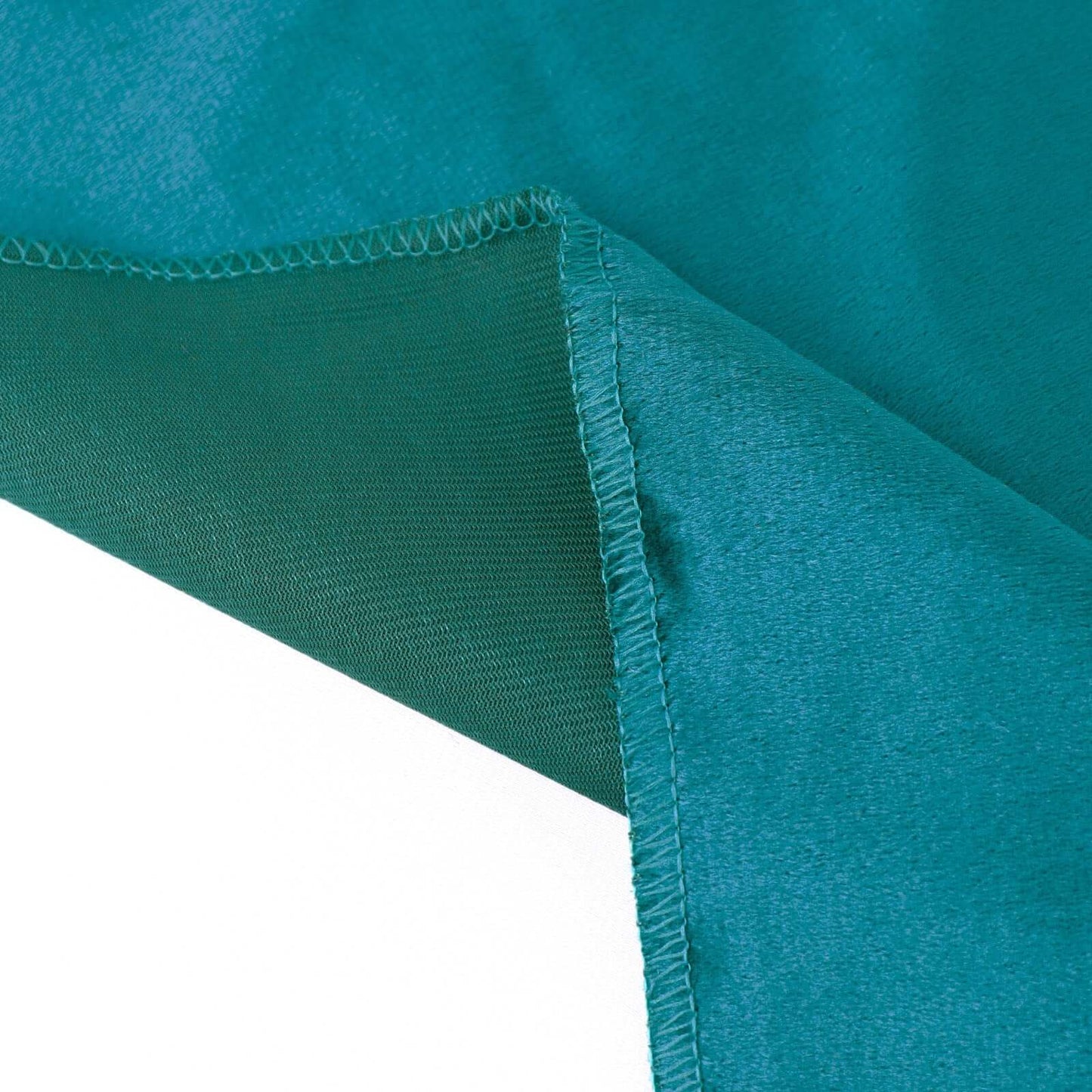 Premium Velvet 90"x132" Rectangle Tablecloth Peacock Teal - Reusable Soft & Seamless Table Cover