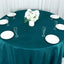 Taffeta 132" Round Tablecloth Peacock Teal - Seamless Accordion Crinkle Table Cover