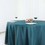 Polyester 108" Round Tablecloth Peacock Teal - Wrinkle-Resistant Table Cover