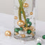 200Pcs Assorted Pearl Beads Vase Fillers in Green, Gold and White - Lustrous DIY Craft Bead Set