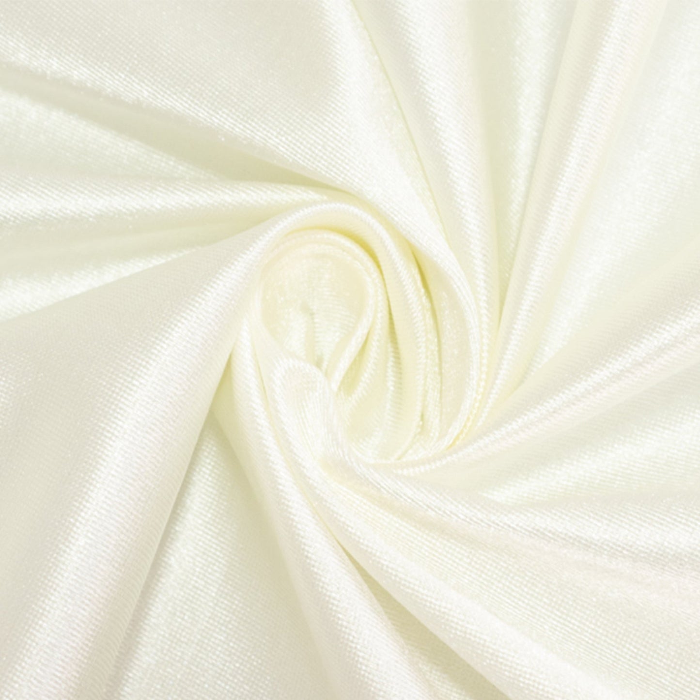 Scuba Round 120" Tablecloth Shimmering Pearl White - Wrinkle Free, Stain Resistant & Seamless Table Cover