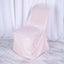 10 Pack Polyester Chair Cover for Banquet Chairs Blush - Stain-Resistant Reusable Slip-On Slipcover