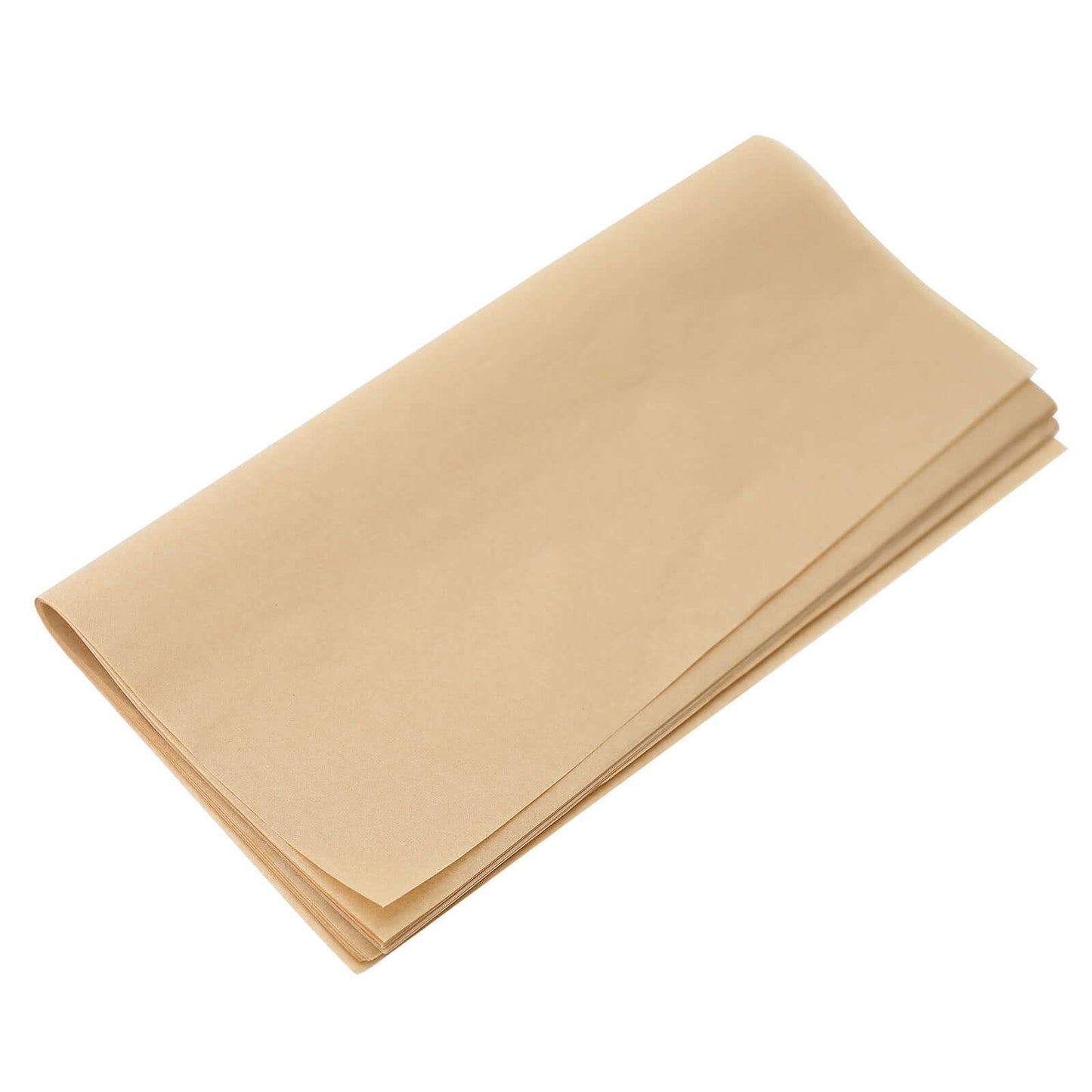 50-Pack Wax Paper Basket Liners Square Design Natural Brown - Perfect for Sandwiches and Food Wrapping 12" 40GSM