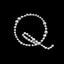 12 Pack 1.5" Clear Rhinestone Monogram Letter Jewel Sticker Self Adhesive DIY Diamond Decor - Q