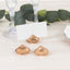 10-Pack Plastic Card Holder Stands Diamond Shaped Design Amber Crystal - Wedding Table Place Card Decorations 1.75"