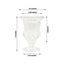 2-Pack Glass Mini Pedestal Flower Vases in Classic Roman Urn Style Clear - Sophisticated Wedding Table Centerpieces 6"