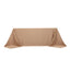 Lamour Satin 90"x132" Rectangle Tablecloth Nude - Soft & Silk-Like Seamless Table Cover