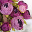 2 Pack 19" Purple Artificial Peony Flower Wedding Bouquets, Faux Silk Flower Arrangements