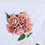 24 Roses 2" Dusty Rose Artificial Foam Flowers With Stem Wire and Leaves