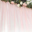 8ftx10ft Blush Satin Event Curtain Drapes, Backdrop Event Panel