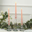 3-Pack LED Decorative Lighting Warm Flickering Blush - Flameless Taper Candles 11"