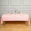 5-Pack Plastic Table Covers Pink Checkered Rectangle - Durable PVC Disposable Covers for Events 54"x108"