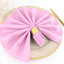 5 Pack Polyester 20"x20" Napkins Pink - Wrinkle Resistant & Easy Care Cloth Napkins