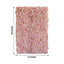 11 Sq ft. Pink Cream UV Protected Hydrangea Flower Wall Mat Backdrop - 4 Artificial Panels
