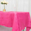 Taffeta 60"x102" Rectangle Tablecloth Fuchsia - Accordion Crinkle Table Cover