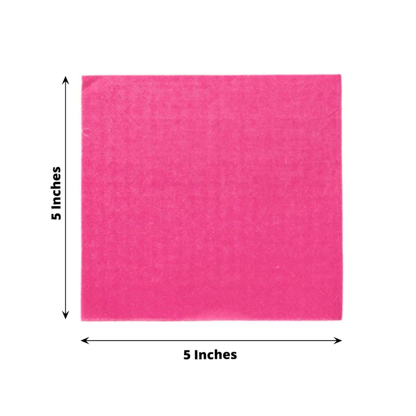 50-Pack Paper Beverage Napkins Fuchsia - 2 Ply Disposable Soft 18GSM Cocktail Napkins 5"x5"