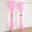 2 Pack Pink Polyester Event Curtain Drapes, 10ftx8ft Backdrop Event Panels With Rod Pockets 130 GSM