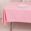 Scuba Rectangular 60"x102" Tablecloth Pink - Wrinkle Free & Stain Resistant Table Cover